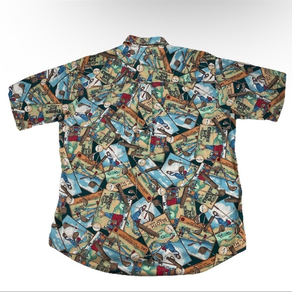 Boston Prepatory Company Shirt Men’s L Female Golfer Collared USA Made Vtg Rare - Picture 2 of 13